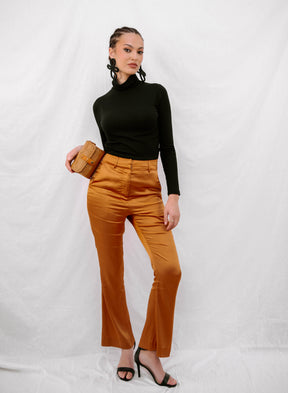 The Claiborne Pant in Viscose Charmeuse